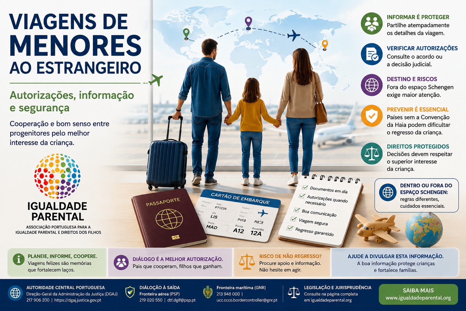 Viagens de menores ao estrangeiro: autorizações, informação, cooperação entre progenitores e segurança